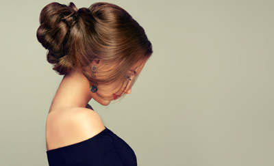 Model with updo 